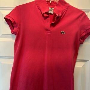 Lacoste Pink Polo Shirt